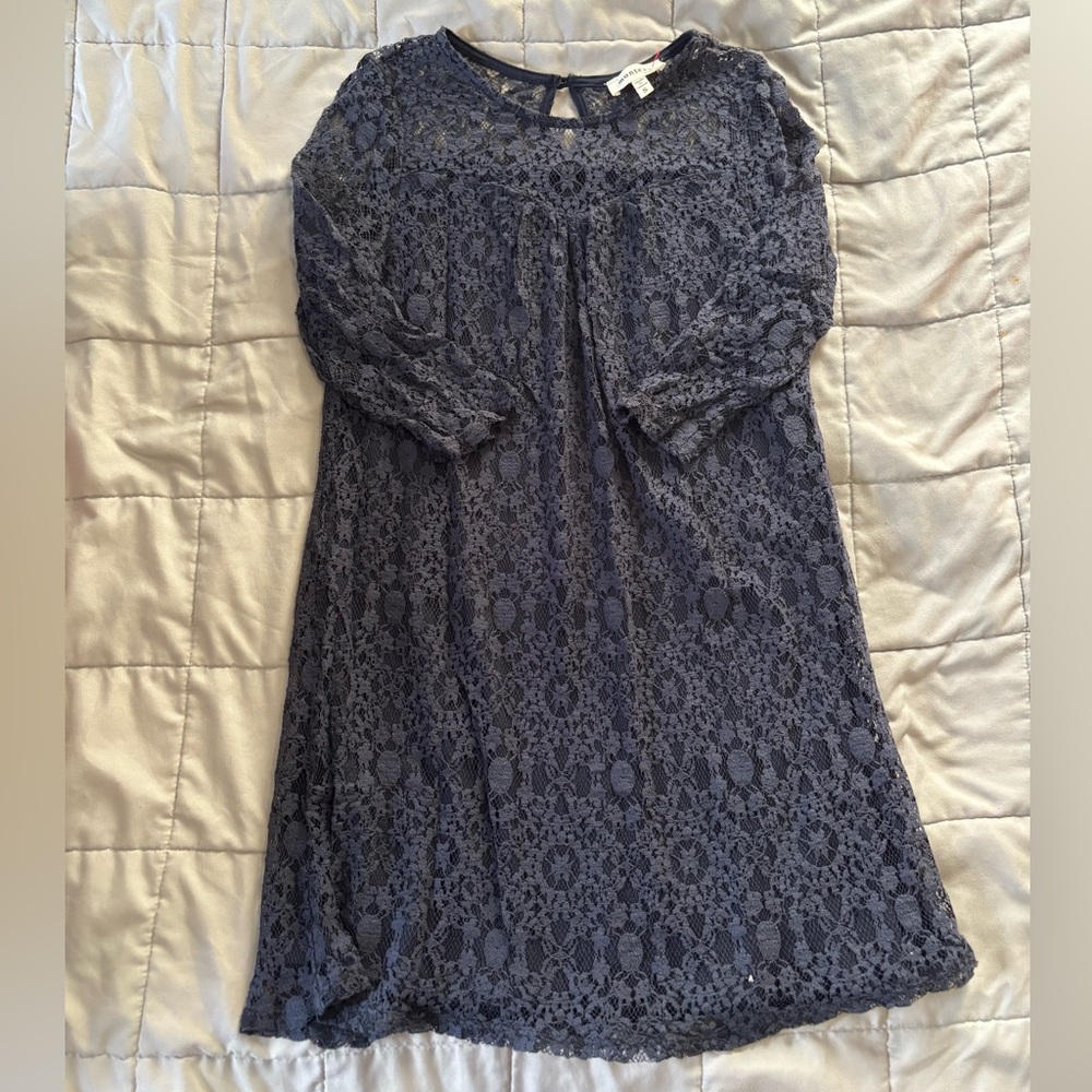 🟡 CLEARANCE DONATING SOON
 Montea Blue Lace dress